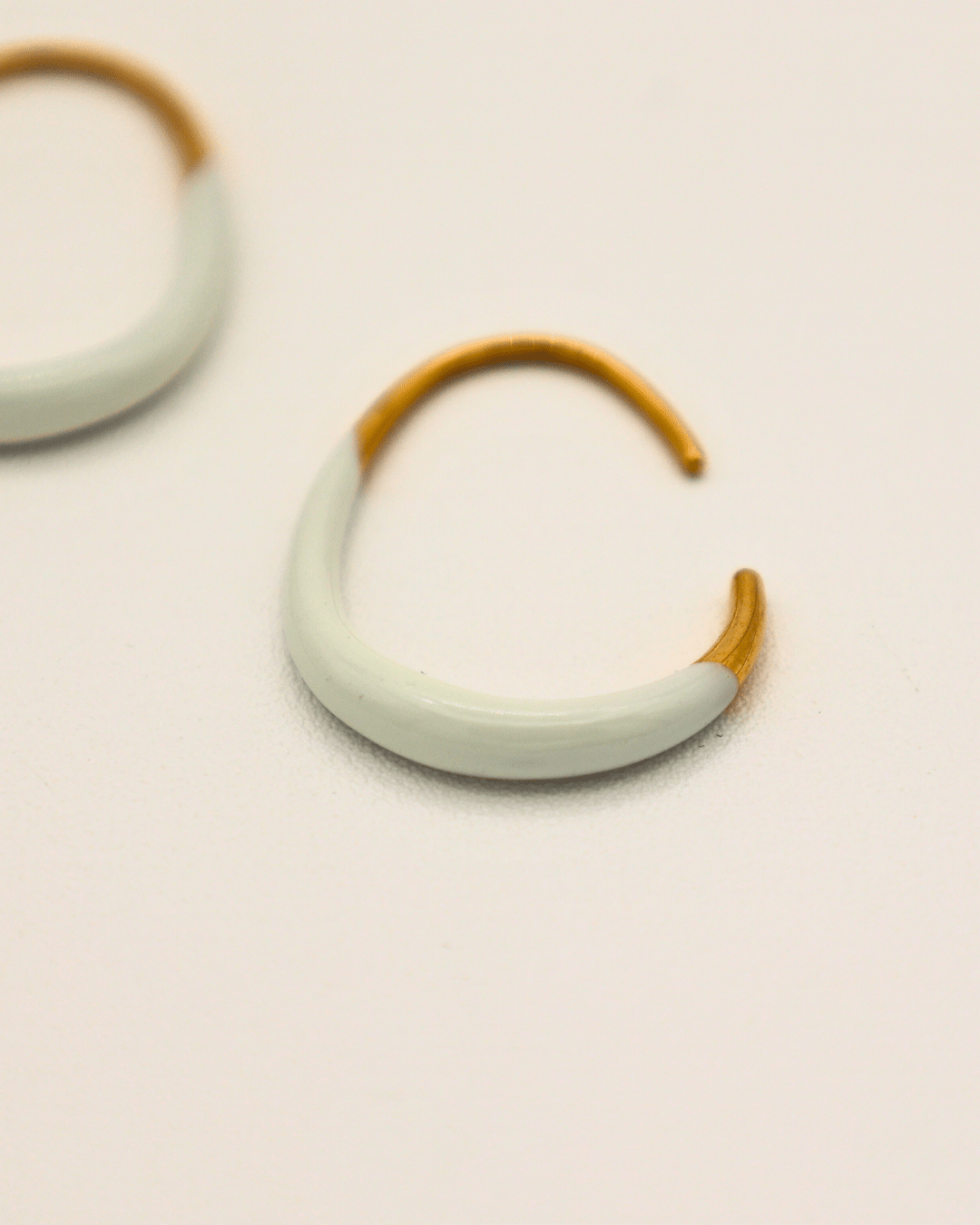 Aqua Curve Hoops Earrings - SMOLL republic