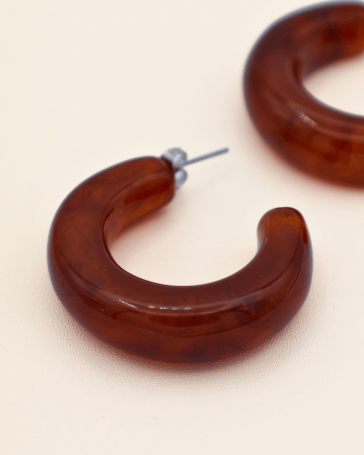 Bold Amber Hoops - SMOLL republic