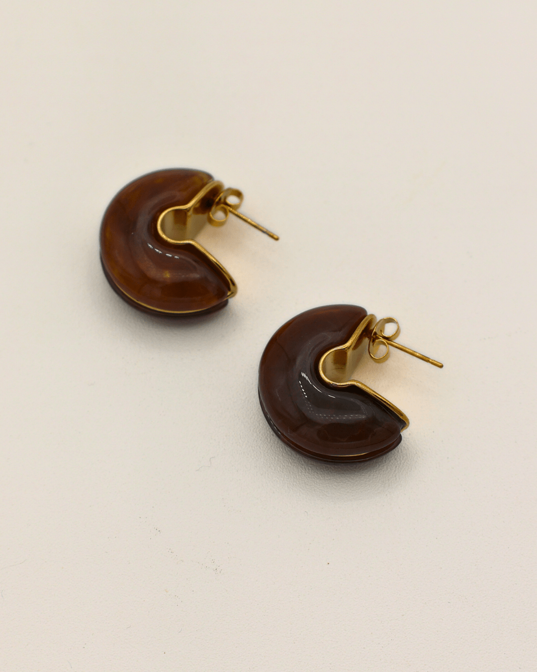 Caramel Flow Resin Hoops - SMOLL republic