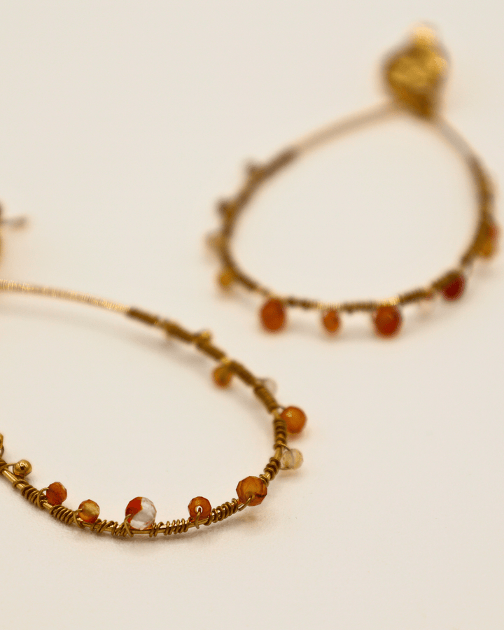 Drop Gemstone Earings - SMOLL republic