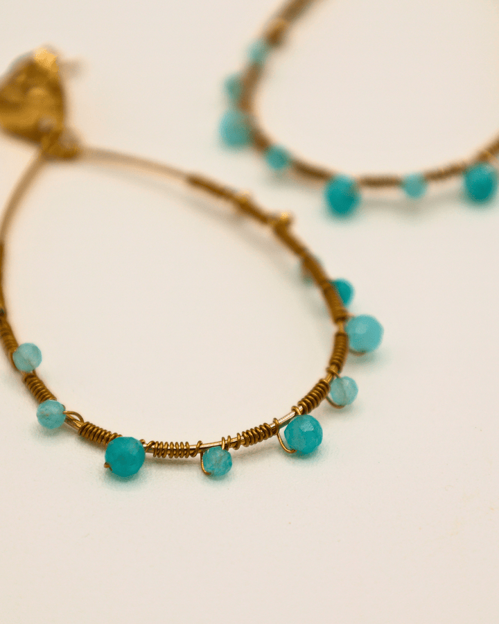 Drop Gemstone Earings - SMOLL republic