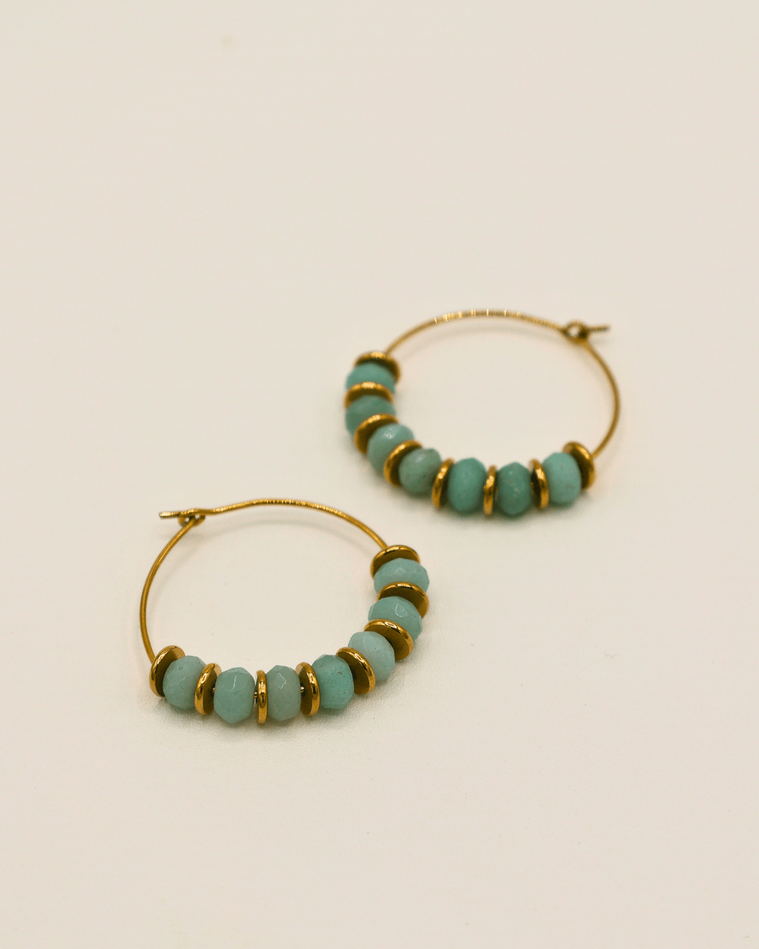 Gemstone Hoop Earings - SMOLL republic