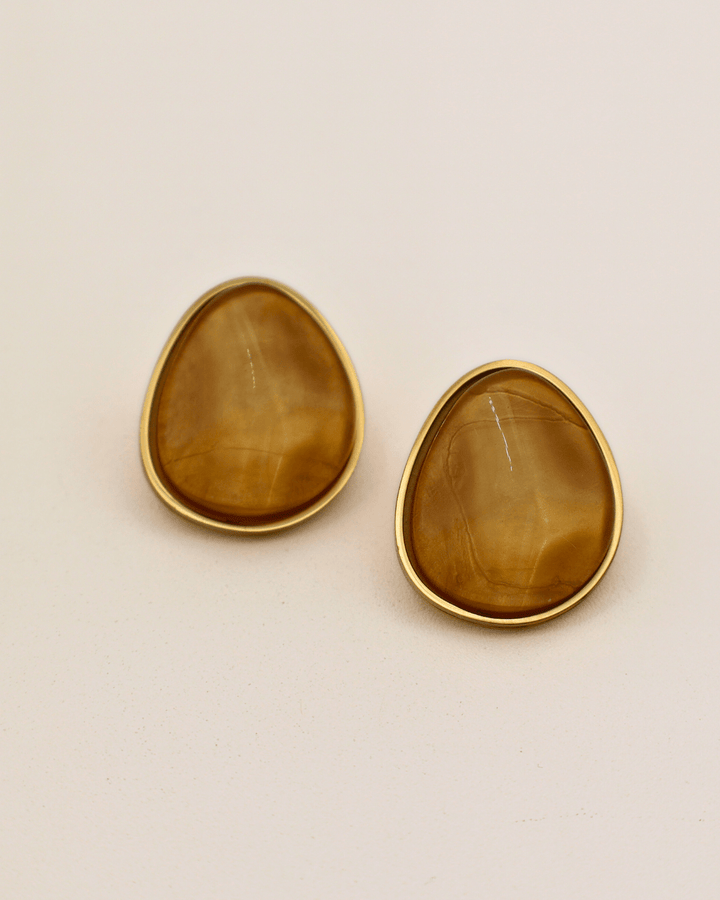 Honey Stone Studs - SMOLL republic