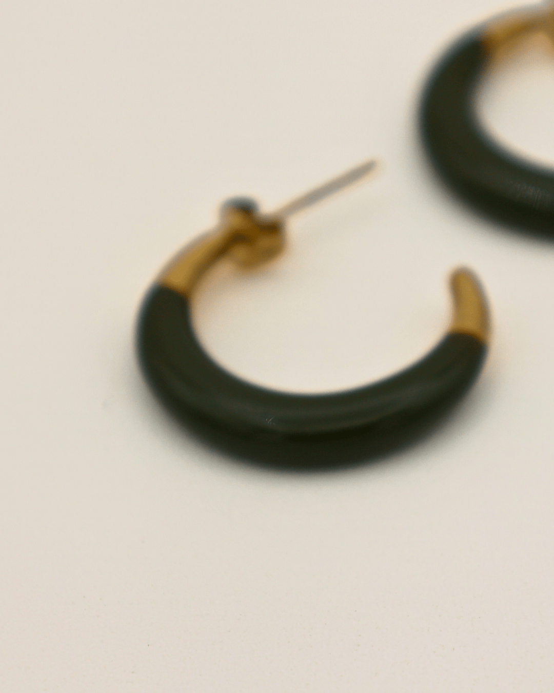 Olive Crescent Hoops - SMOLL republic