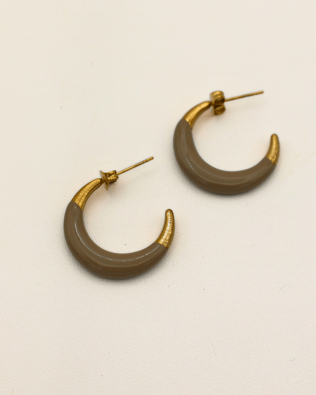 Sand Crescent Hoops - SMOLL republic
