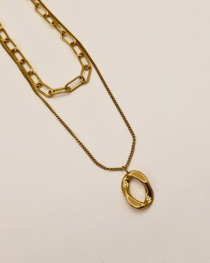 Sculpted Oval Necklace - SMOLL republic