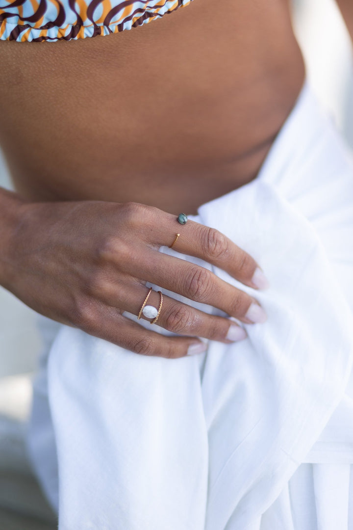 Simple Gemstone Ring - SMOLL republic