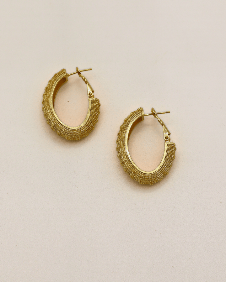 Textured Crest Hoops - SMOLL republic