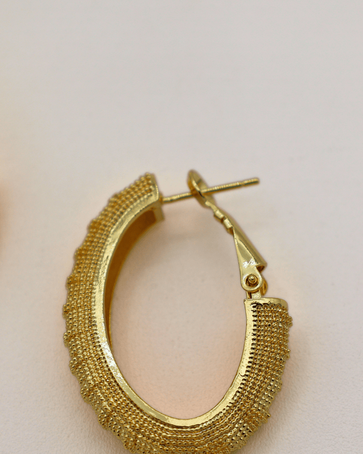Textured Crest Hoops - SMOLL republic