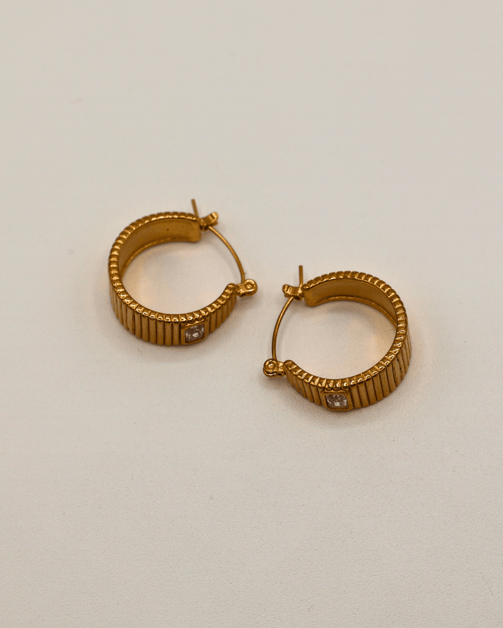 Textured Hoop Earrings - SMOLL republic