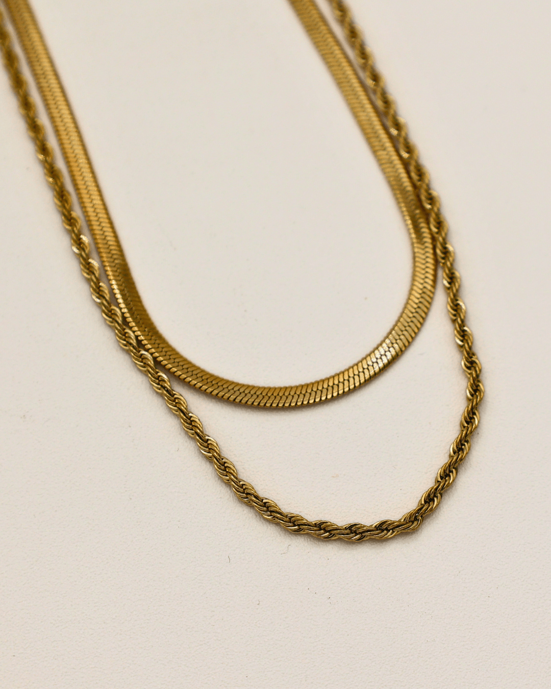 Twin Chains Layered Necklace - SMOLL republic