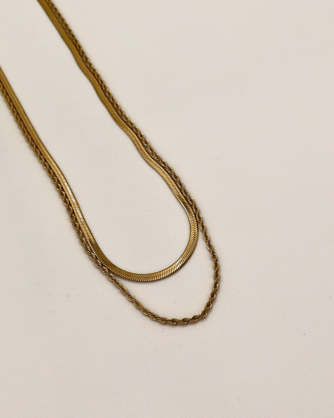 Twin Chains Layered Necklace - SMOLL republic